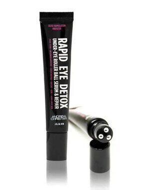Andrew Christian Rapid Eye Detox Serum & Repair- 0.5 fl oz -SPF 0 - Black/White